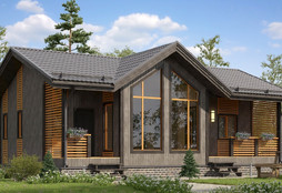 КР-72 Коттедж с двумя спальнями 11.5*8 м.